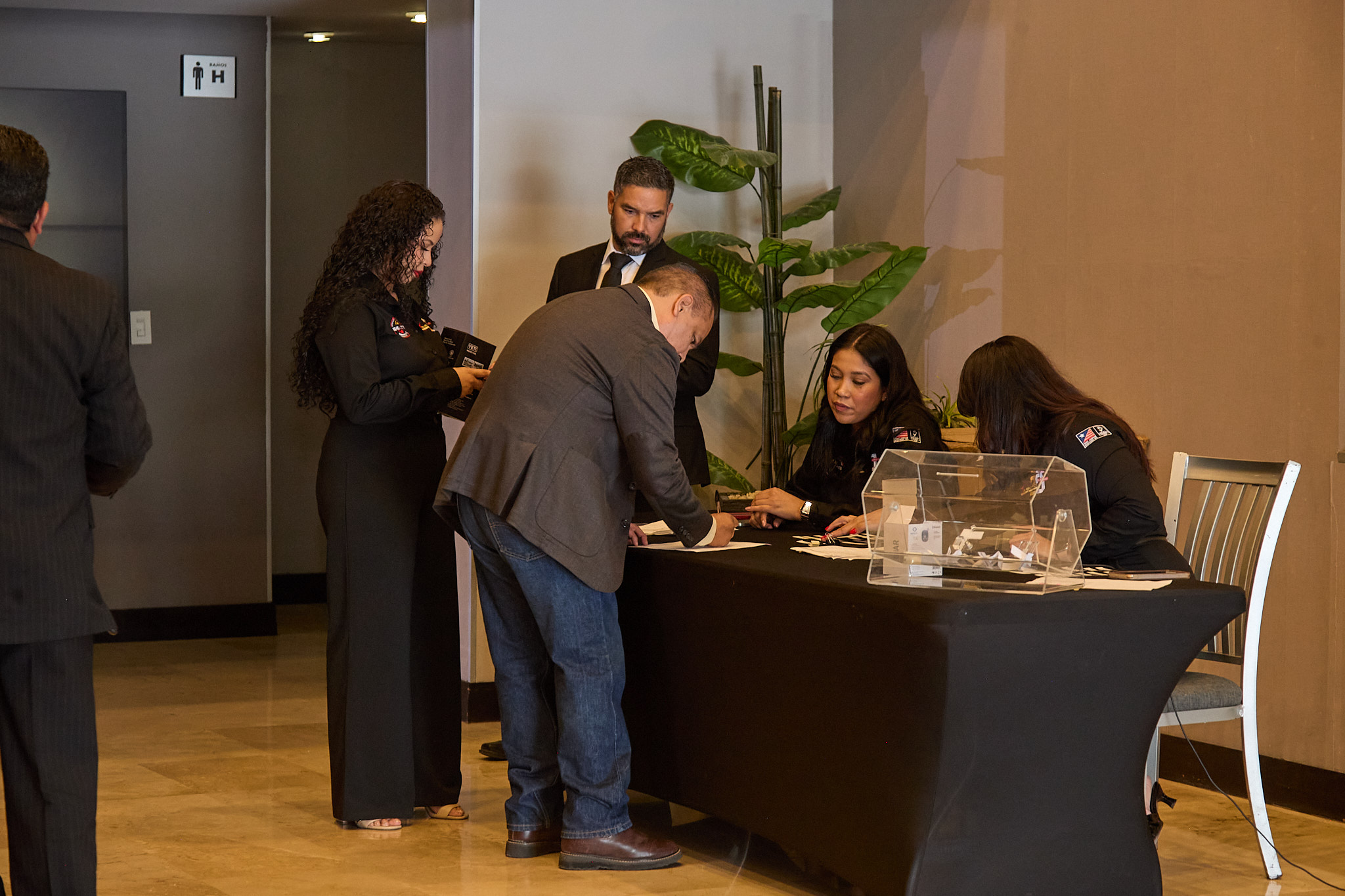 Registro y llegada